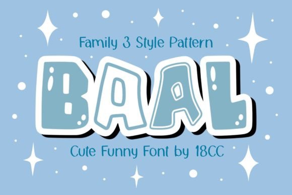 Baal: A Playful Display Font That Stops Scrolling