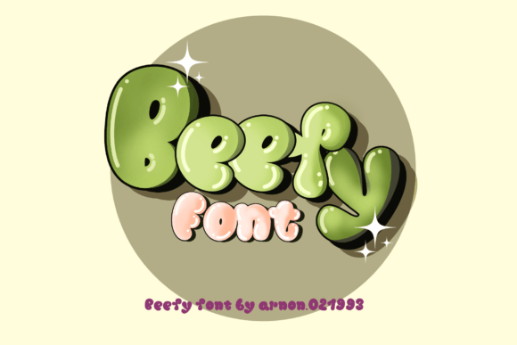 Beefy: A Playful Display Font for Handmade Joy