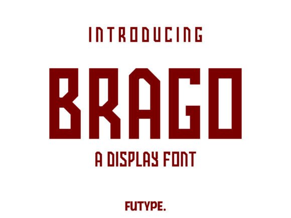 Brago Display Font for Bold, Sporty Craft Projects