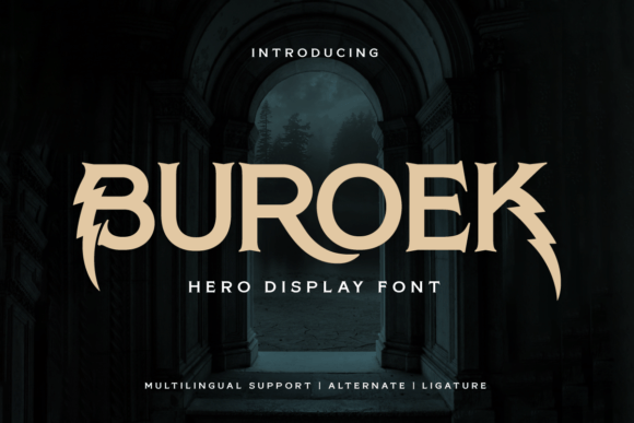 Buroek: A Display Font with Quiet Courage