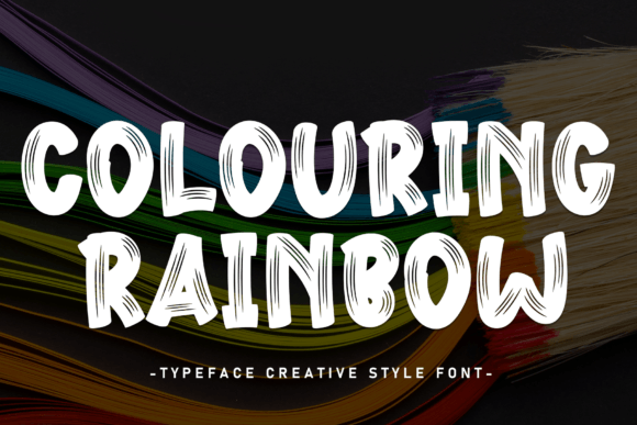 Colouring Rainbow: A Friendly Display Font for Handmade Creators