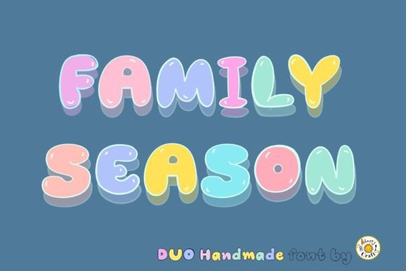Family Season: A Playful Display Font for Digital Branding