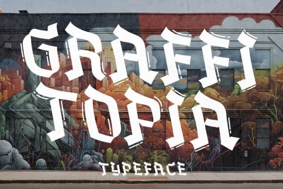 Graffitopia: A Bold Display Font for Digital Brand Impact
