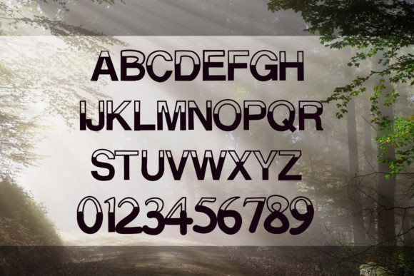 Half Font: A Playful Display Typeface for Small Business Branding