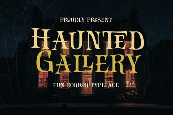 Haunted Gallery: A Display Typeface for Editorial Drama