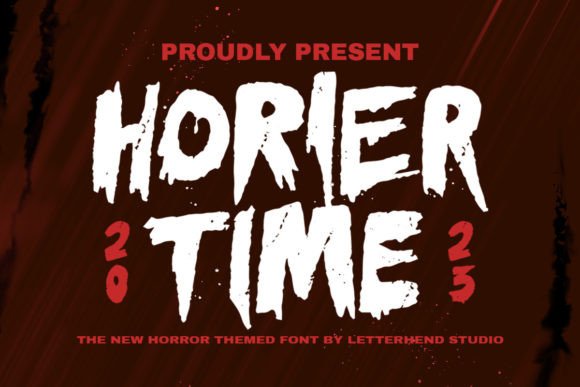 Horier Time: A Bold Display Font for Horror-Themed Marketing