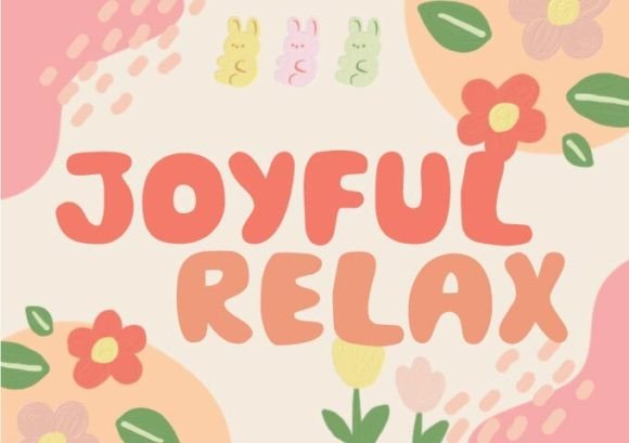 Joyful Relax: A Bright, Friendly Display Font for Small Business Branding