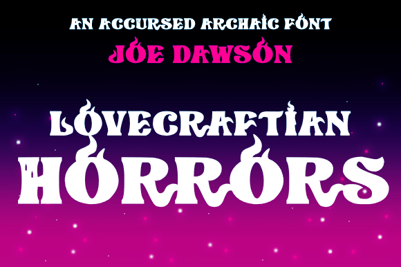 Lovecraftian Horrors Font for Bold Digital Branding