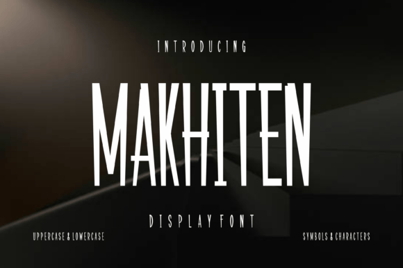 Makhiten: A Distinctive Display Font for Digital Branding