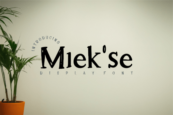 Miek se: A Distinctive Display Font for Small Business Branding