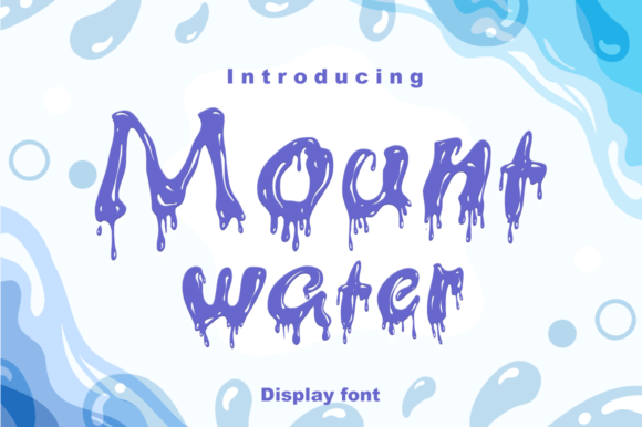 Mount Water: A Display Font That Elevates Your Brand