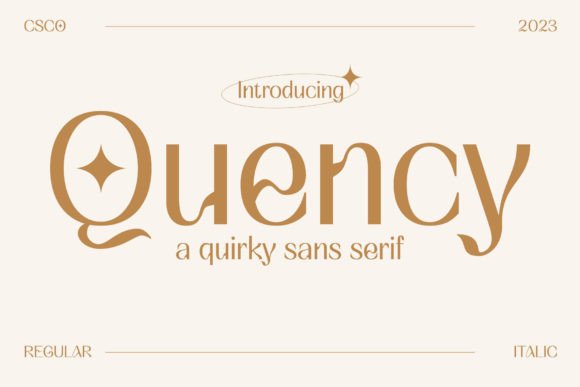 Quency: A Playful Display Typeface for Thoughtful Editorial Moments