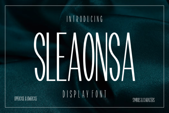 Sleaonsa: A Refined Serif Display Font for Editorial Calm