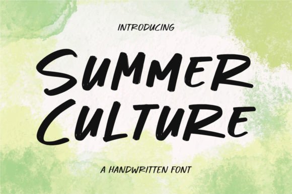 Summer Culture: A Handwritten Display Font for Scroll-Stopping Campaigns