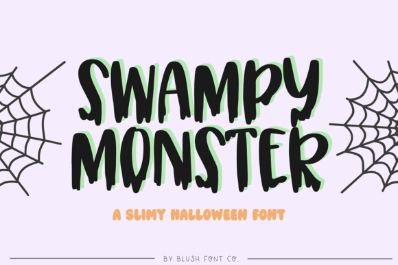 Swampy Monster: A Spooky Display Font for Halloween Crafts
