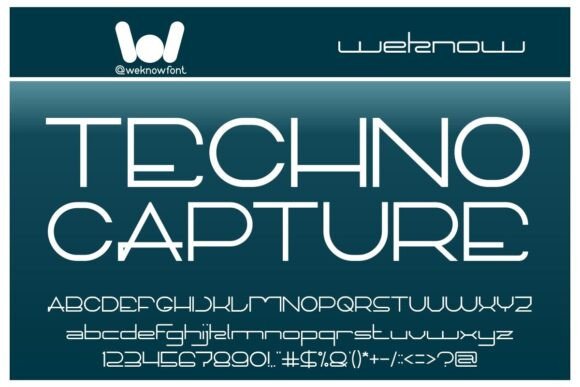 Techno Capture: A Sci-Fi Display Font That Commands Attention