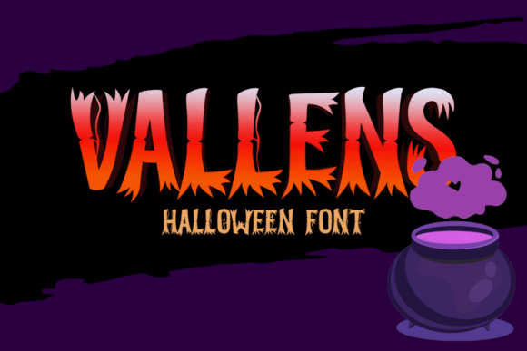 Vallens: A Spooky Display Font That Builds Halloween Brand Trust