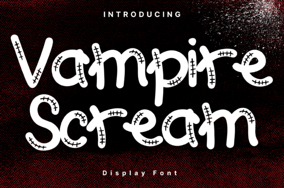Vampire Scream: A Whimsical Display Typeface for Thoughtful Design