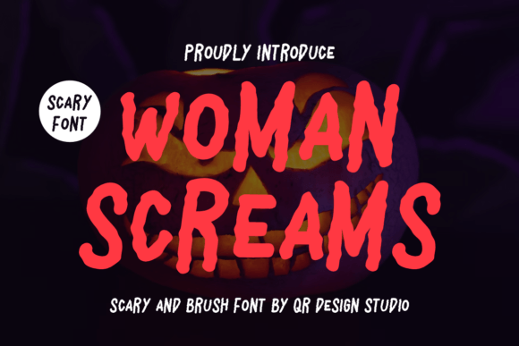Woman Screams: A Bold Display Font That Makes Your Brand Unforgettable